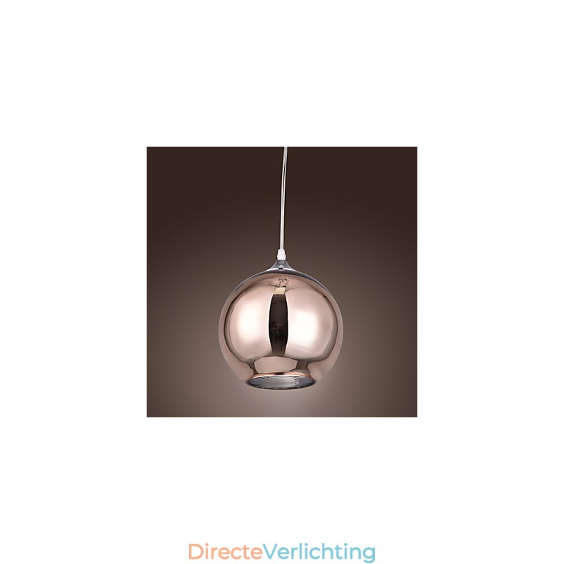 60 Moderne, eigentijdse Globe-gegalvaniseerde metalen hanglamp
