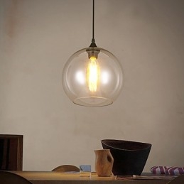 Creatieve Noordse gecontracteerde landelijke glazen bol enkele kop hanglamp