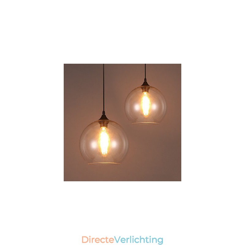 Creatieve Noordse gecontracteerde landelijke glazen bol enkele kop hanglamp