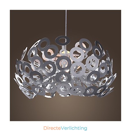 Moderne hanglamp in cirkelvormige lampenkap Moderne hanglamp in cirkelvormige lampenkap