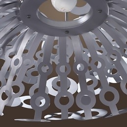 Moderne hanglamp in cirkelvormige lampenkap