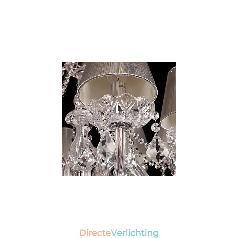 Kroonluchter Kristal Luxe Modern Wonen 8 Lampen