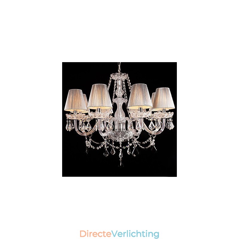 Kroonluchter Kristal Luxe Modern Wonen 8 Lampen