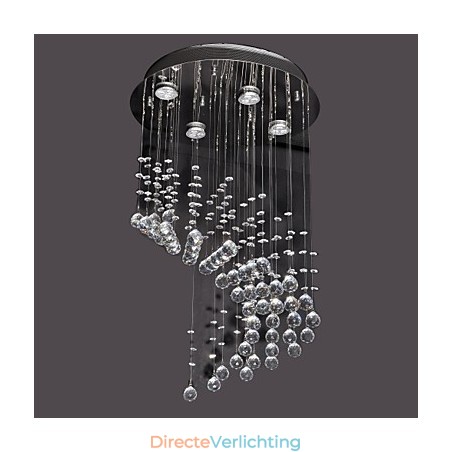 Moderne eigentijdse kristalchroom metalen inbouw Moderne eigentijdse kristalchroom metalen inbouw