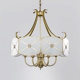 Moderne, eigentijdse decoratieve design koperen plafondlampfamilie