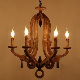 Vintage Retro Mini Stijl Schilderij Metalen Kroonluchter
