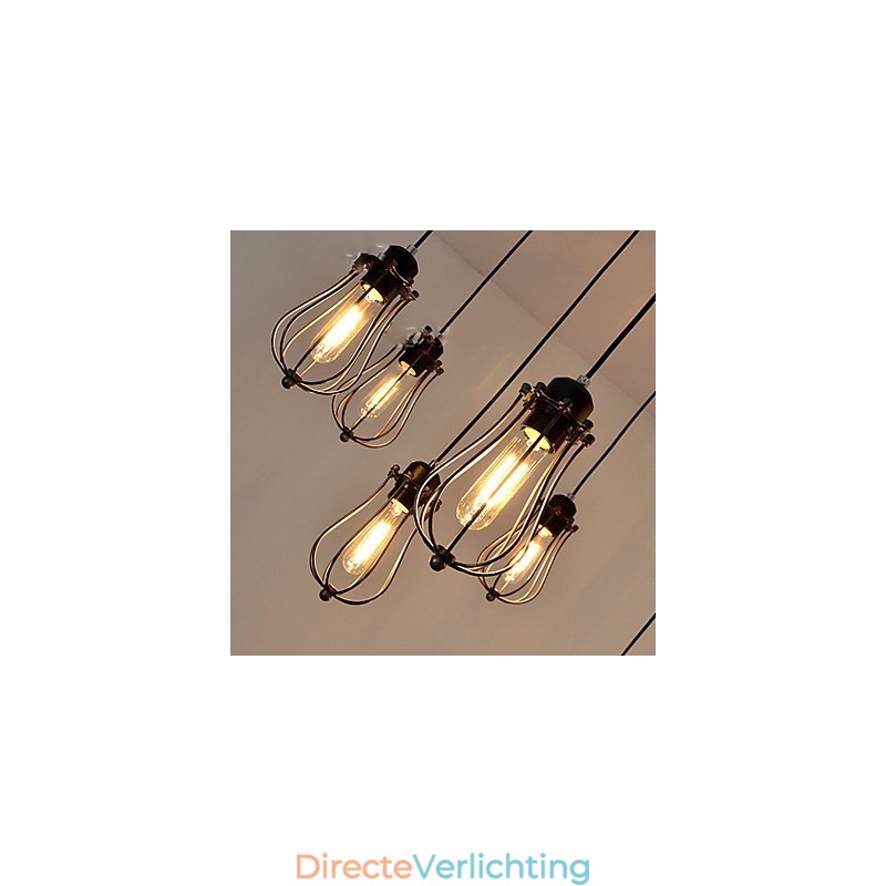 Vintage Edison Multiple Verstelbare DIY Plafondlamp Hanglamp Kroonluchter Moderne Chic Industriële Eetkamer