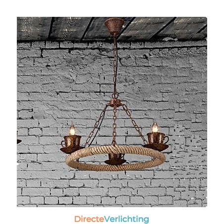 Keramische Industrie Wind Rope Kroonluchter RetroLron Kroonluchter Simple3 Keramische Industrie Wind Rope Kroonluchter RetroLron Kroonluchter Simple3