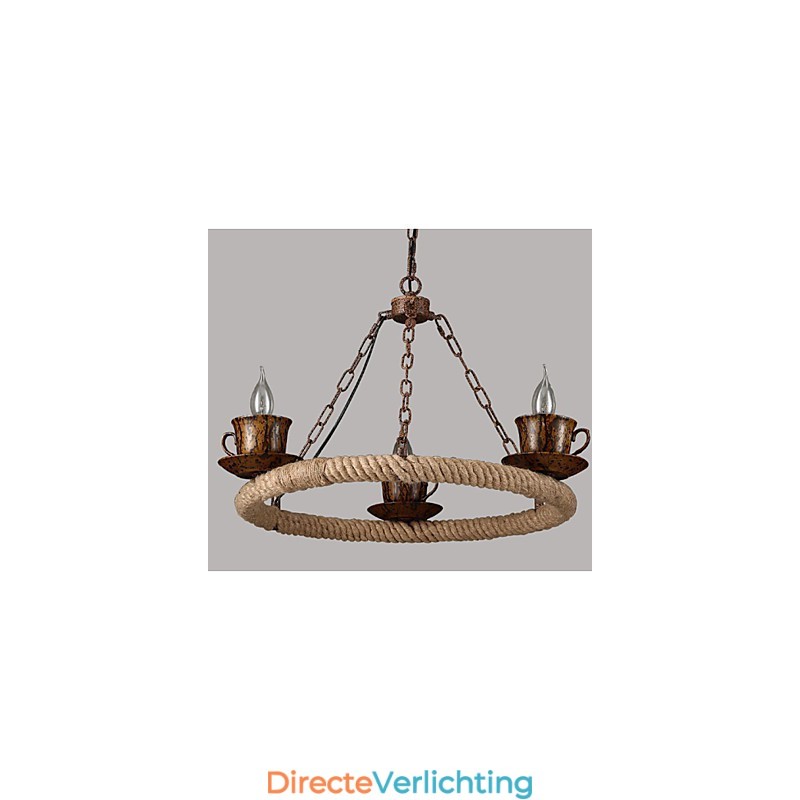 Keramische Industrie Wind Rope Kroonluchter RetroLron Kroonluchter Simple3