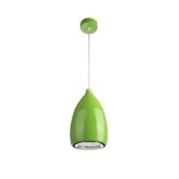 Moderne, eigentijdse metalen hanglamp met wereldbolschildering