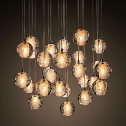 Hanglamp G4 Retroifit 3W Chrome Plating Kristal Moderne Hedendaagse Hanglamp