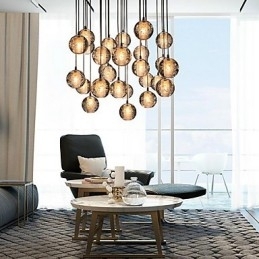 Hanglamp G4 Retroifit 3W Chrome Plating Kristal Moderne Hedendaagse Hanglamp