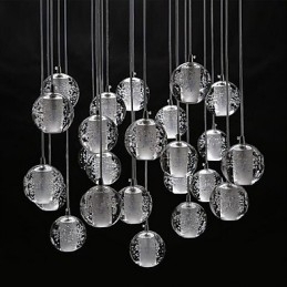 Hanglamp G4 Retroifit 3W Chrome Plating Kristal Moderne Hedendaagse Hanglamp