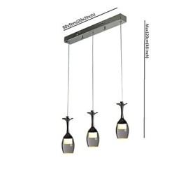 Hanglampen 3 lampen lange achterplaat moderne eigentijdse