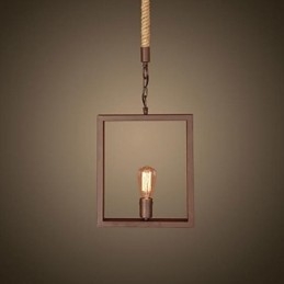 Traditionele klassieke rustieke lodge vintage retro landelijke metalen hanglamp