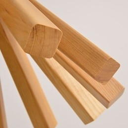 Retro landelijke houten bamboe hanglamp