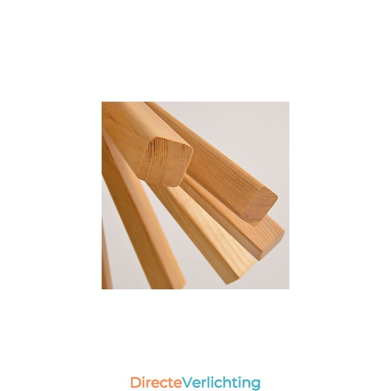 Retro landelijke houten bamboe hanglamp