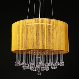 Trommel Hanglamp Moderne 4 Lichten Winding Lampenkap Kristallen Kroonluchter Kroonluchter Modern Minimalistisch Ontwerp