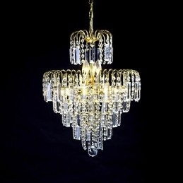 Europese stijl luxe 6-lichts kroonluchter in kroonvorm
