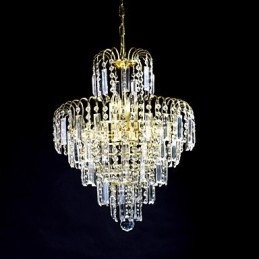 Europese stijl luxe 6-lichts kroonluchter in kroonvorm