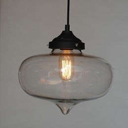 Bubble Design Hanglamp 1 Licht met Transparante Kap