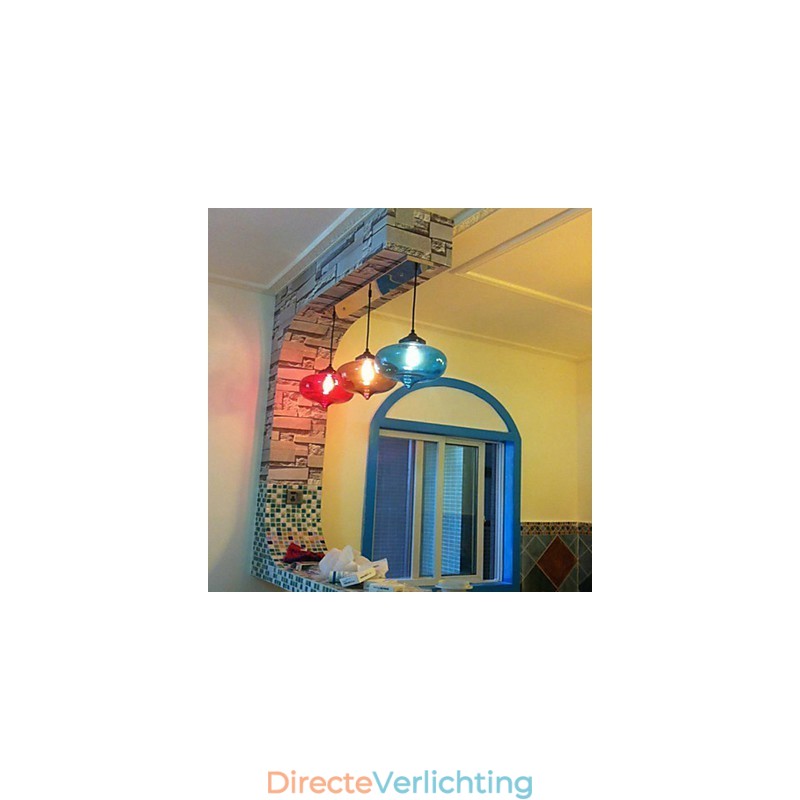 Bubble Design Hanglamp 1 Licht met Transparante Kap