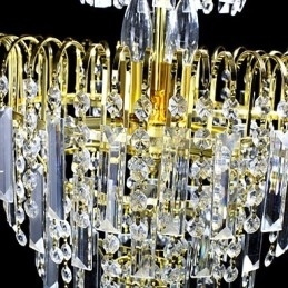 Europese stijl luxe 6-lichts kroonluchter in kroonvorm