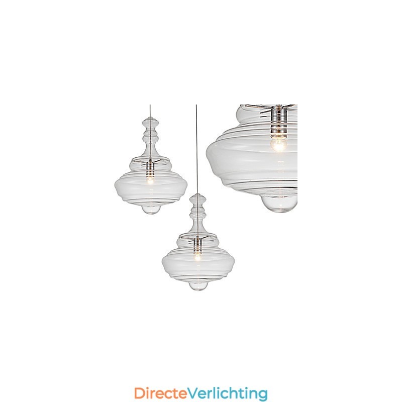 Artistieke hanglamp 1 licht moderne eenvoud kleurloos helder glas