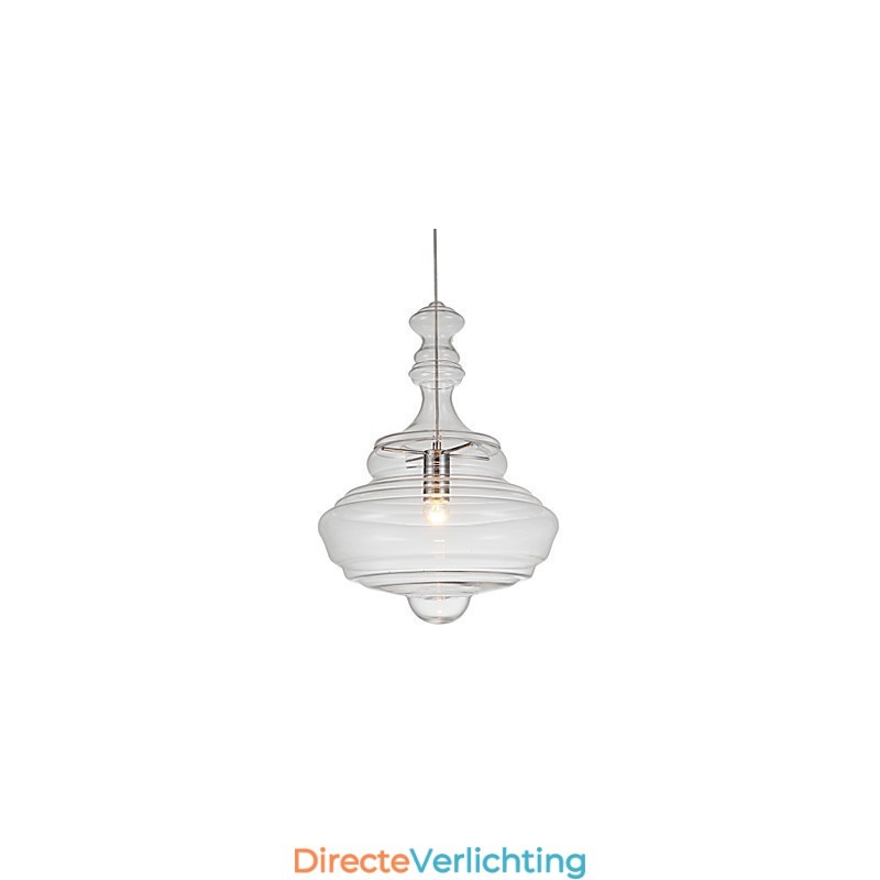 Artistieke hanglamp 1 licht moderne eenvoud kleurloos helder glas