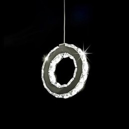 Moderne, eigentijdse kristallen metalen hanglamp