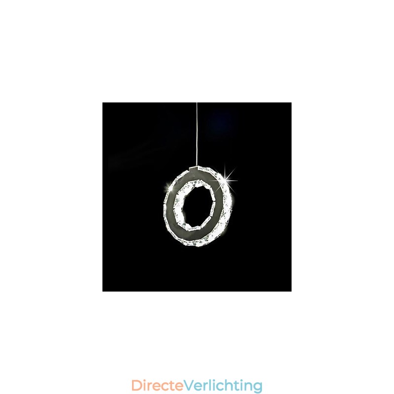 Moderne, eigentijdse kristallen metalen hanglamp