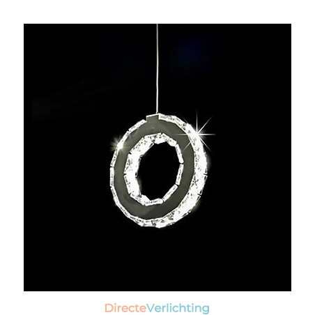 Moderne, eigentijdse kristallen metalen hanglamp Moderne, eigentijdse kristallen metalen hanglamp
