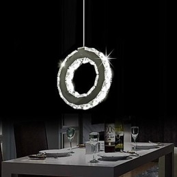 Moderne, eigentijdse kristallen metalen hanglamp