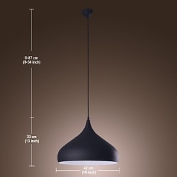 Moderne, eigentijdse retro kom mini-stijl schilderij hanglamp