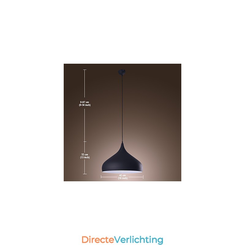 Moderne, eigentijdse retro kom mini-stijl schilderij hanglamp