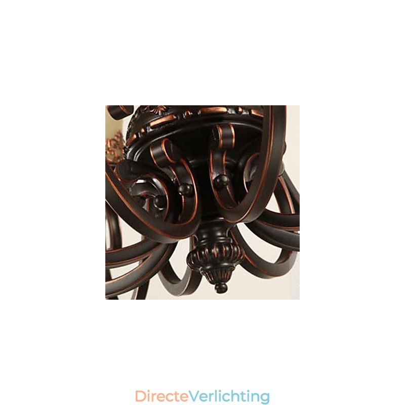 Vintage Country Island Schilderij Metalen Kroonluchter Flush Mount