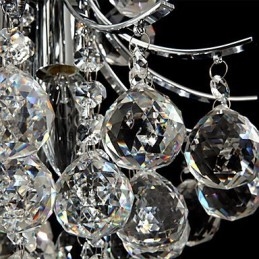 Moderne eigentijdse kristallen chromen kroonluchter hanglamp