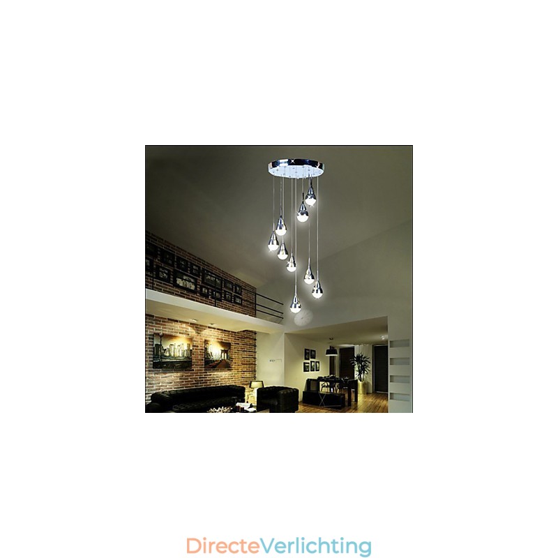 Lampen en lantaarns Trappodium 9 Hoofd Plafondlamp