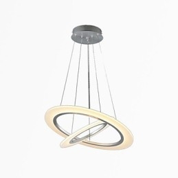 Acryl Hanglamp Plafond Hangende Kroonluchter Lampen Armaturen met 2 ringen