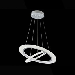 Acryl Hanglamp Plafond Hangende Kroonluchter Lampen Armaturen met 2 ringen