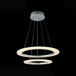 Acryl Hanglamp Plafond Hangende Kroonluchter Lampen Armaturen met 2 ringen