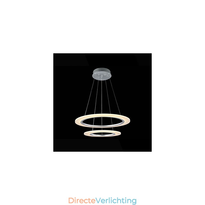 Acryl Hanglamp Plafond Hangende Kroonluchter Lampen Armaturen met 2 ringen