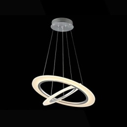 Acryl Hanglamp Plafond Hangende Kroonluchter Lampen Armaturen met 2 ringen