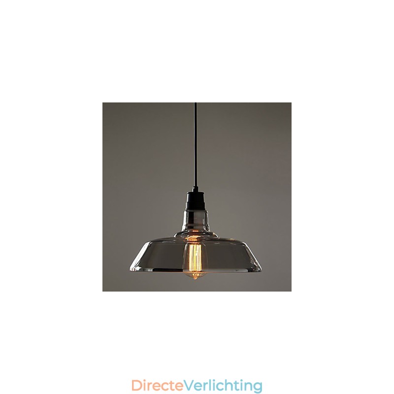 Vintage gegalvaniseerde hanglamp garage