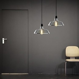 Vintage gegalvaniseerde hanglamp garage