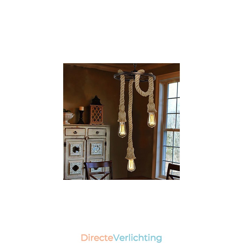 Retro Mini Stijl Gegalvaniseerde Metalen Hanglamp