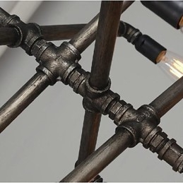 Traditionele klassieke vintage retro lantaarn land schilderij metalen hanglamp