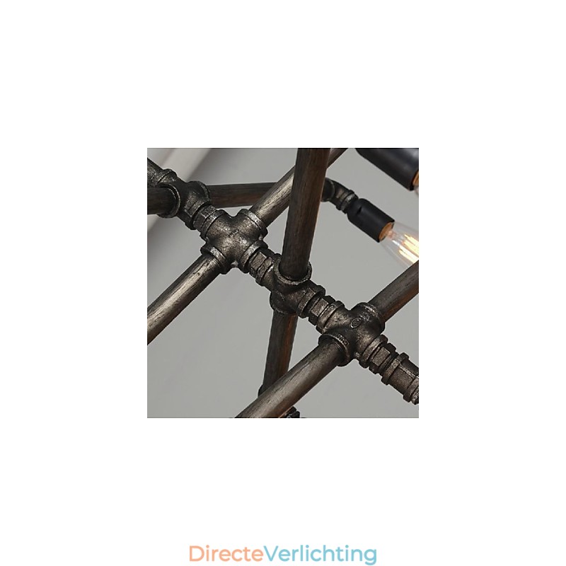 Traditionele klassieke vintage retro lantaarn land schilderij metalen hanglamp