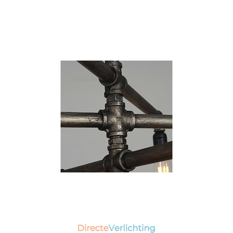 Traditionele klassieke vintage retro lantaarn land schilderij metalen hanglamp