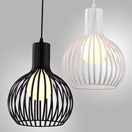 Amerikaanse Retro Gecontracteerde Smeedijzeren Vogelkooi Kroonluchter Lamp Licht
